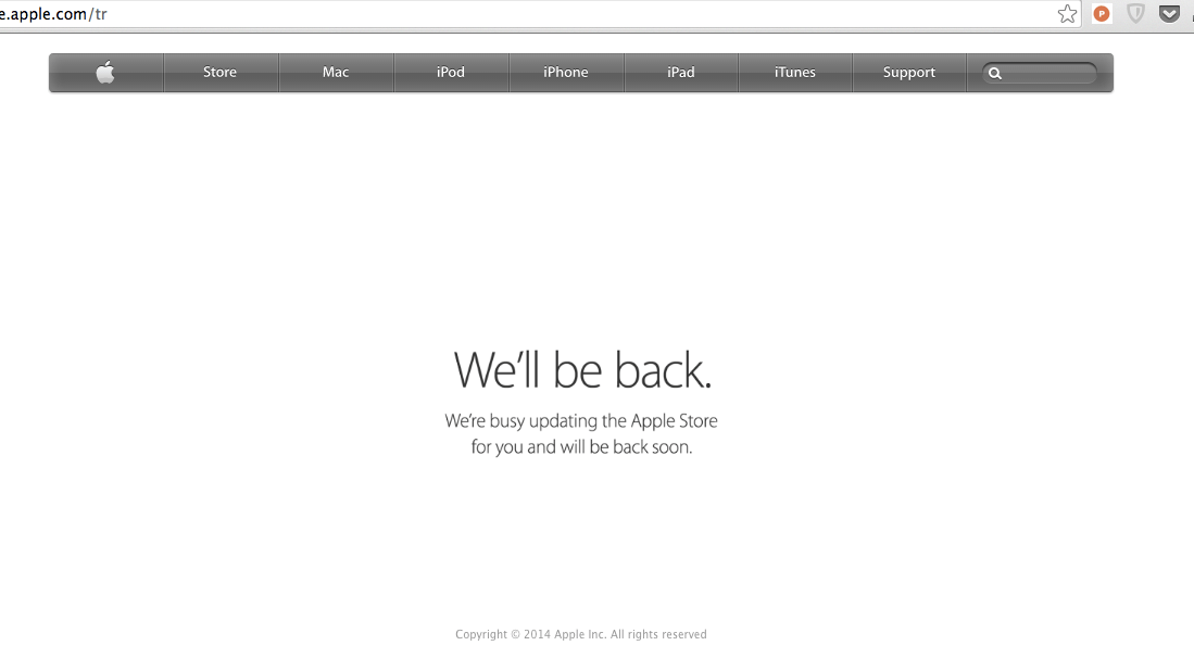 Lansman öncesinde Apple Store yine kapandı