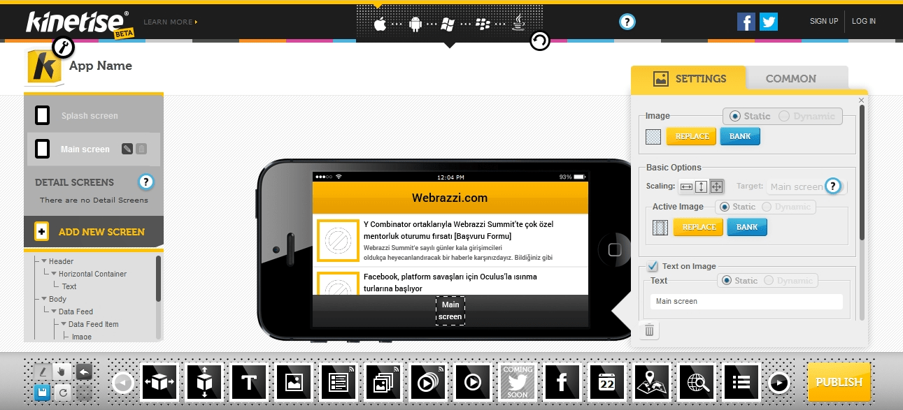 kinetise mobil uygulama gelistirme capraz platform 2