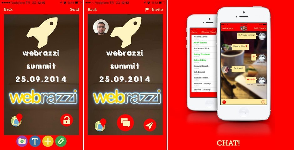 lets app etkinlik daveti calide