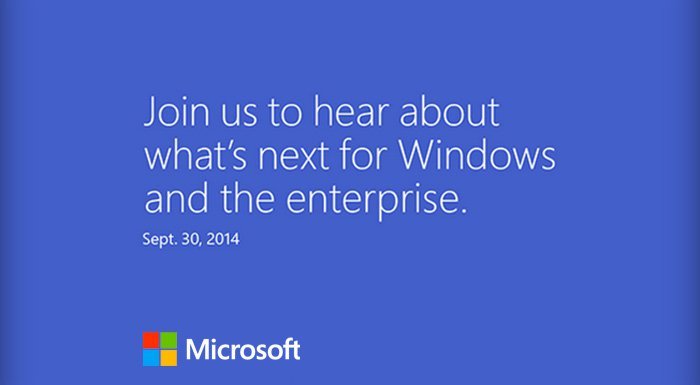 Microsoft, Windows 9'u 30 Eylül'de tanıtacak!