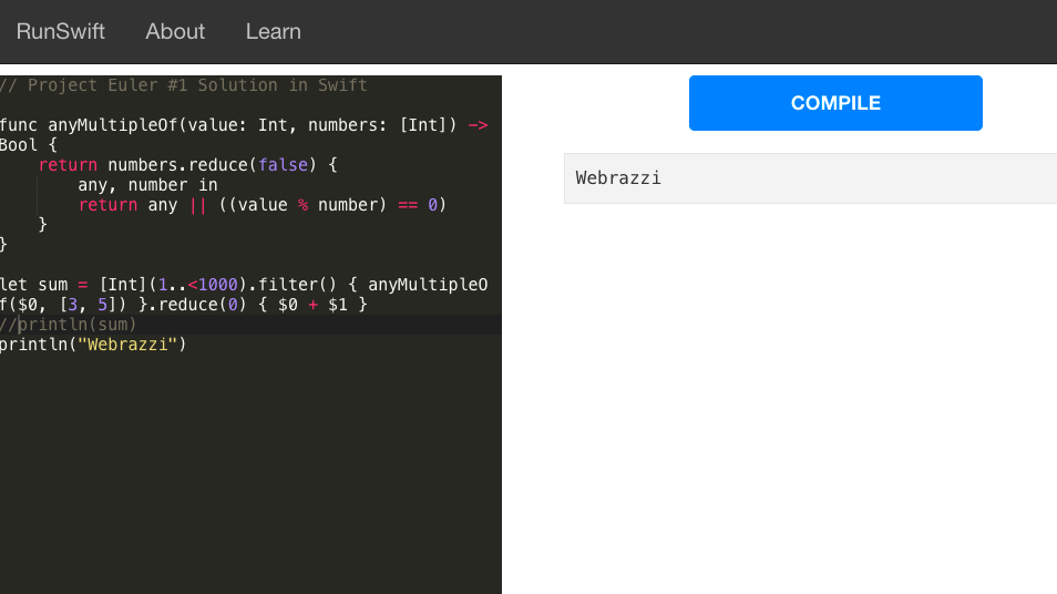RunSwift ile Apple'ın yeni programlama dilini tarayıcınızda deneyebilirsiniz