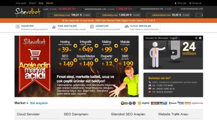 Siterobot.com market bölümü ve AWS teknoloji ortaklığıyla geliştiricilere hizmetler sunmaya devam ediyor