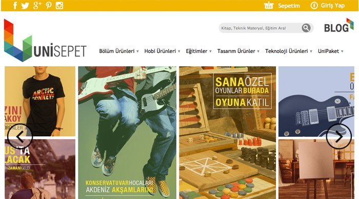Üniversite öğrencileri için akademik ve hobi ürünleri satan e-ticaret girişimi: Unisepet.com
