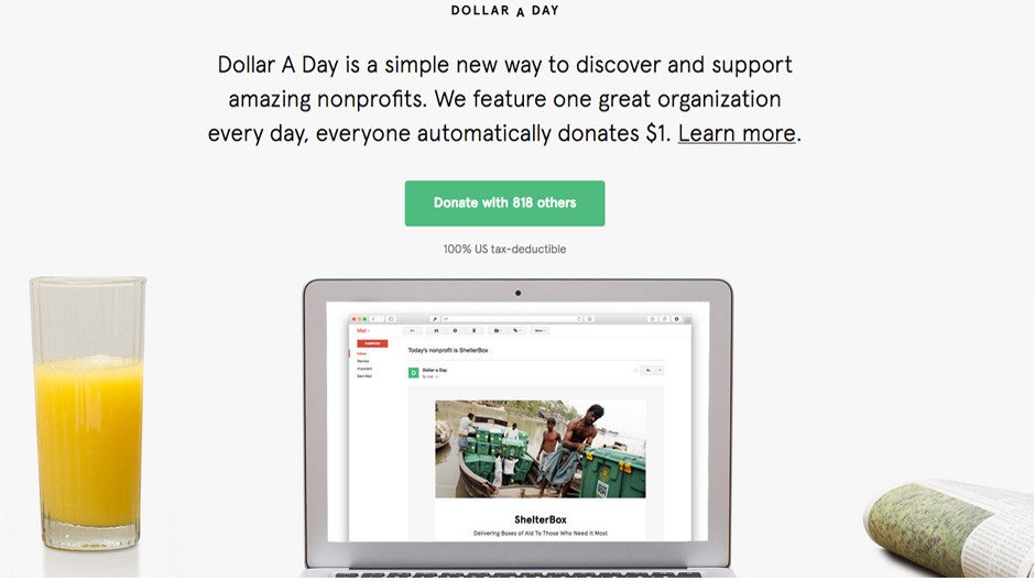 Kickstarter'ın kurucusundan yeni kâr amacı gütmeyen proje: Dollar A Day