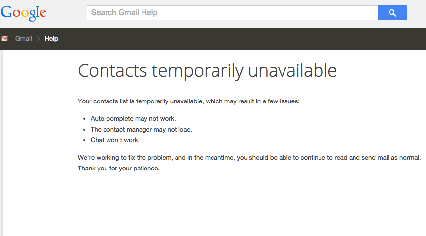 Google Rehber'e erişim sorunu yaşanıyor [Güncellendi]