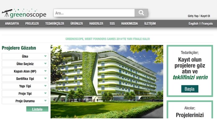VerimliBinalar.com: Çevreci bina projeleri için B2B pazaryeri