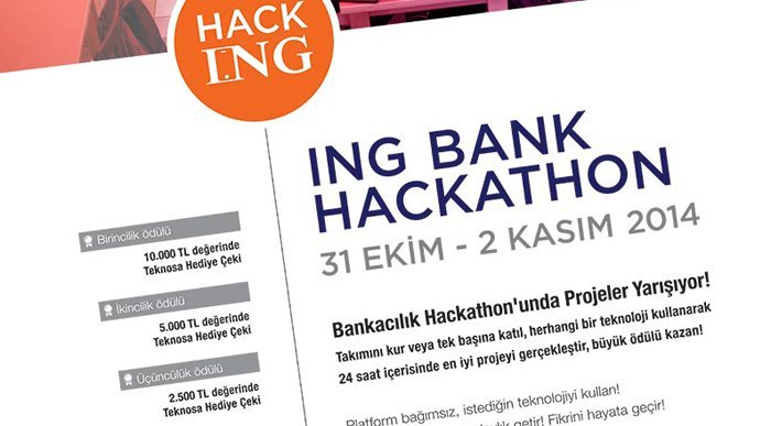 ING Bank 31 Ekim'de Bankacılık Hackathon'u düzenliyor