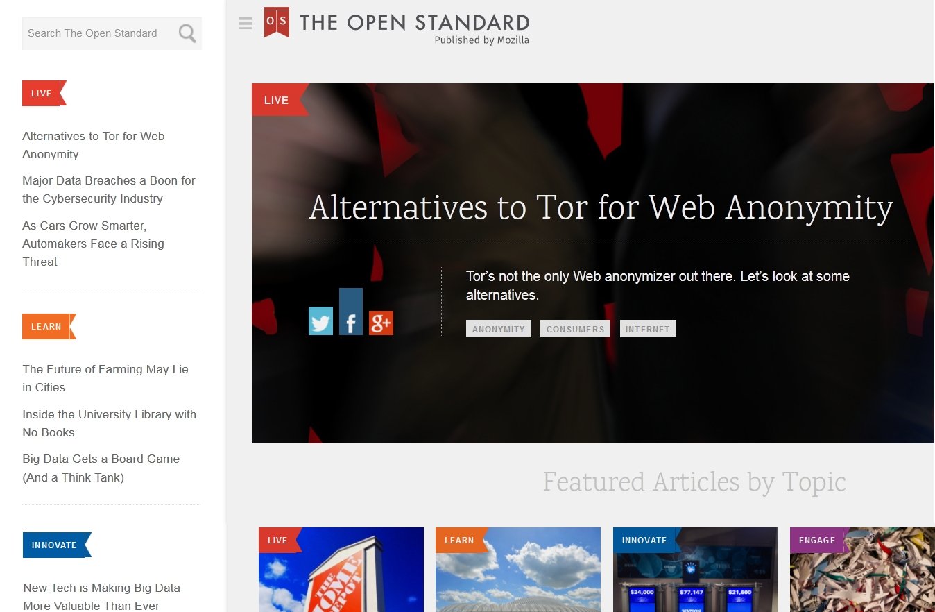 mozilla acik kaynak open standard