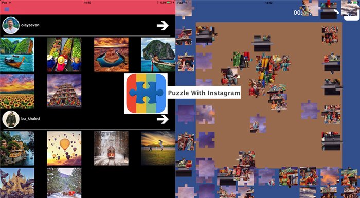 Puzzle With Instagram: Instagram fotoğraflarını puzzle haline getiren yerli mobil oyun