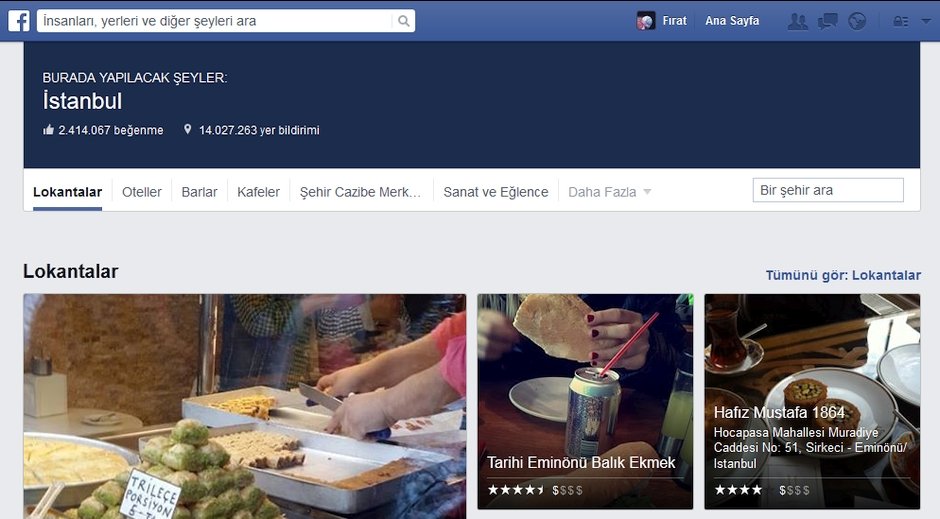 facebook mekanlar places yerler