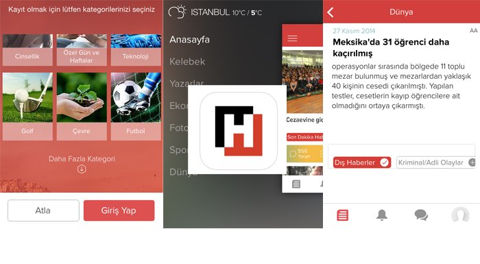 Hürriyet'in mobil uygulaması iHurriyet tamamen yenilendi