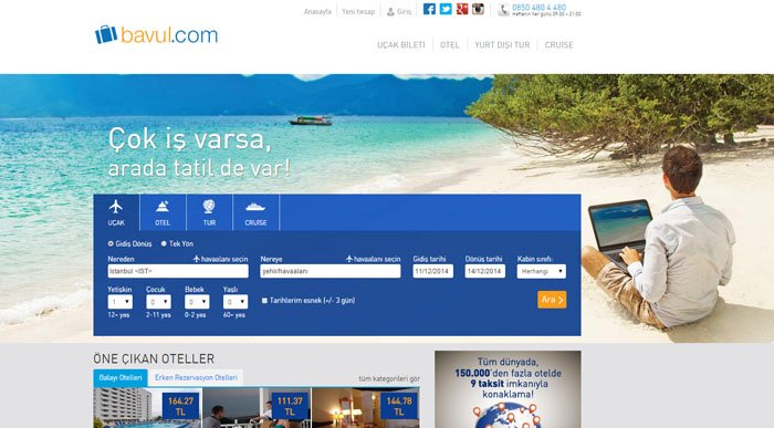 Yeni özellikleriyle 150 binden fazla oteli bir araya getiren Bavul.com tasarımını yeniledi