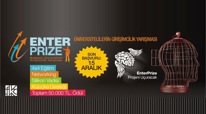 50 bin TL ödüllü EnterPrize girişim yarışması, kazananları Silikon Vadisi'ne götürecek