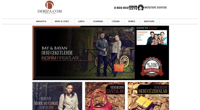 Tasarımını yenileyen Deriza.com'un hedefi 2015'te ilk fiziksel mağazasını açmak