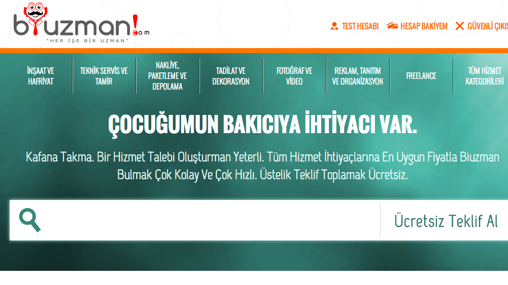 Uzman gerektiren hizmetler için yeni bir pazar yeri: Biuzman.com