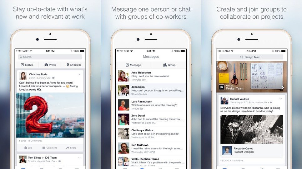Facebook, kurumsal ağlar alanına Facebook at Work uygulamasıyla adım attı