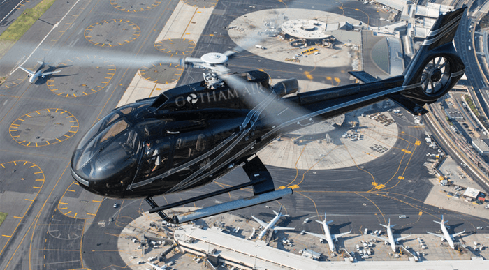 Şehir merkezinden havalimanına helikopter kiralama servisi: Gotham Air