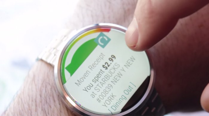 Moven, Moto 360 ve Gear akıllı saatler için bankacılık uygulamasını çıkarıyor