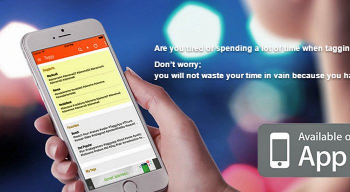 Taggy, hashtag kullanımı için bir rehber uygulama
