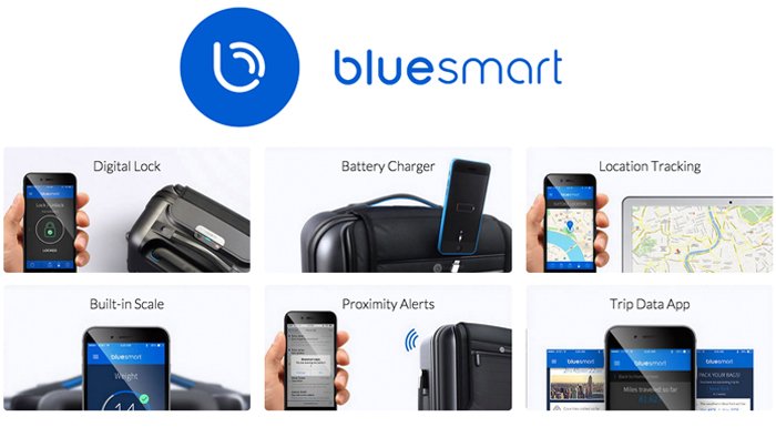 Bluesmart akıllı telefonlardan kontrol edilebilen 3G'li akıllı bavulunu satışa sunuyor