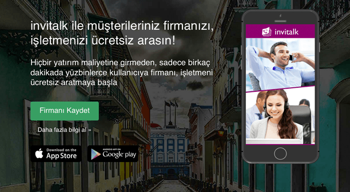 Mobil tabanlı müşteri hizmetleri platformu: invitalk