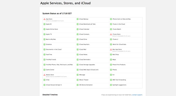 Apple, iTunes ve App Store'da küresel çapta kesinti yaşandığını doğruladı