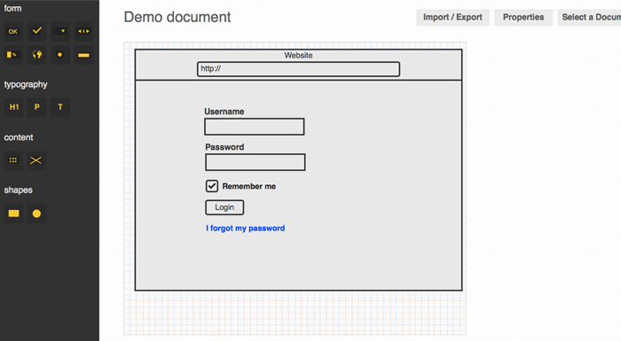 Online olarak prototip oluşturmaya yarayan, açık kaynaklı bir araç: Mockup Designer