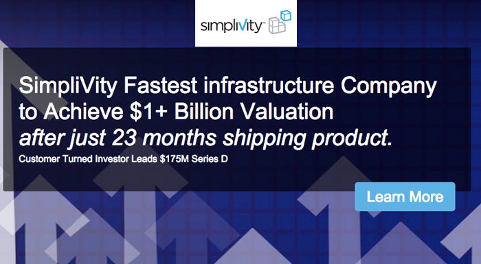 Simplivity 170 milyon dolar yatırım alarak değerlemesini 1 milyar dolara çıkardı