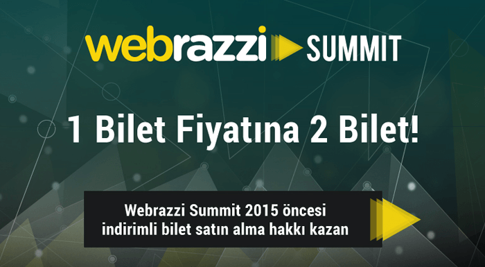 Webrazzi Summit 2015 biletleri satışa çıkıyor, indirim hakkınızı şimdi alın!
