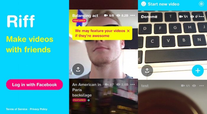 Facebook'tan yeni bir sosyal video uygulaması: Riff