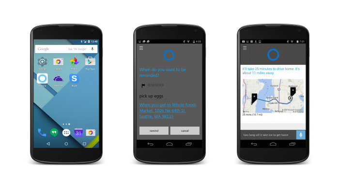 Microsoft'un akıllı asistanı Cortana, iOS ve Android'e geliyor
