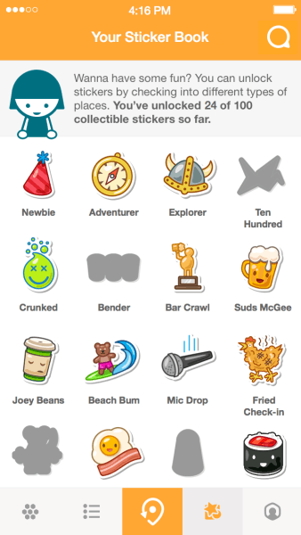 foursquare sticker