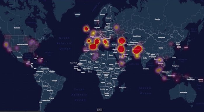 Türkiye'den Global Terrorism Analysis Map projesi, ESRI veri görselleştirme yarışmasında dünya ikincisi oldu