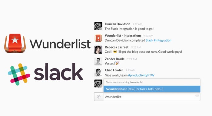 Slack ile Wunderlist üzerinde tek tıkla ekip içi yapılacaklar listesi oluşturabileceksiniz