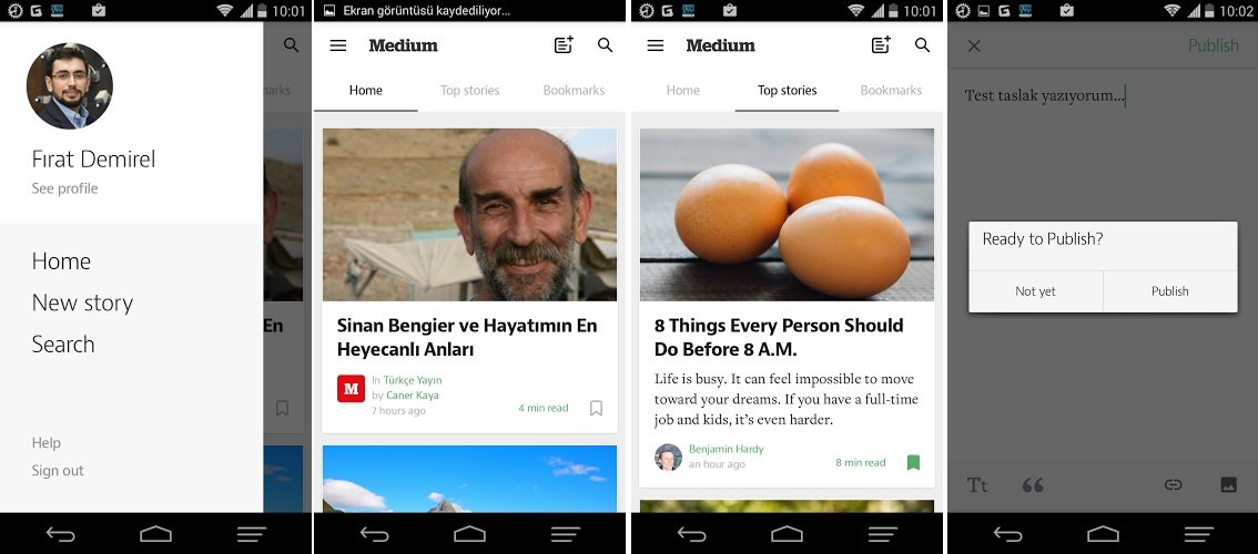 Medium Android uygulamasi indir