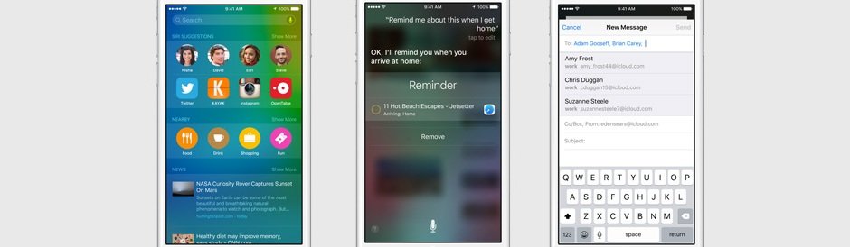 Siri iOS 9 wwdc15