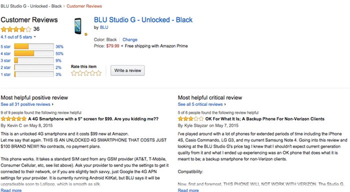 Amazon ürün yorum sistemini 'akıllı' hale getiriyor