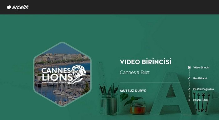Arçelik ile Cannes Lions'a gidecek Genç Kreatifler belirlendi