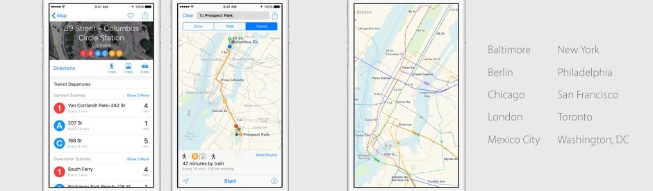 ios 9 wwdc15 haritalar