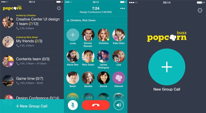 LINE, 200 kişiye kadar grup görüşme yaptıran uygulaması Popcorn Buzz'ı yayınladı