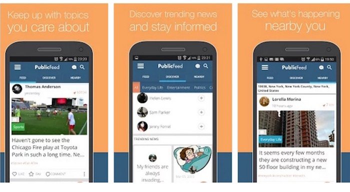 Türkiye'de geliştirilen PublicFeed, konum tabanlı bir 