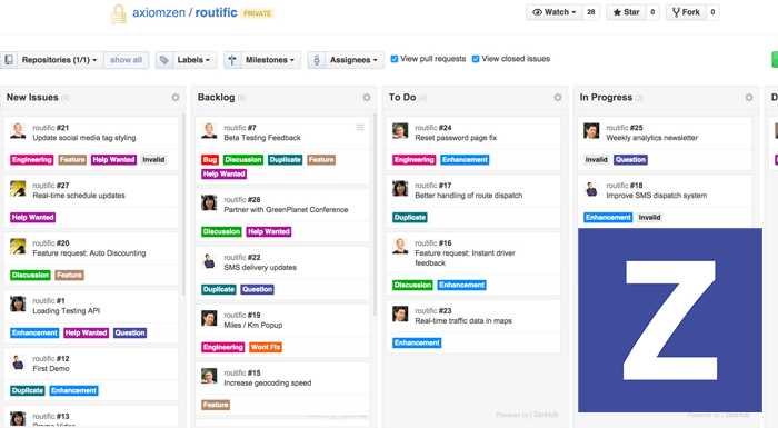 GitHub ile bütünleşik proje yönetimi aracı ZenHub yeni versiyonunu tanıttı