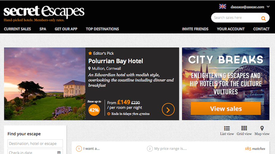 Google Ventures'ın Avrupa'daki yeni yatırımı: Secret Escapes