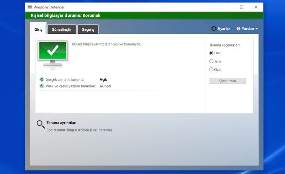 Windows 10 Antivirus Windows Defender