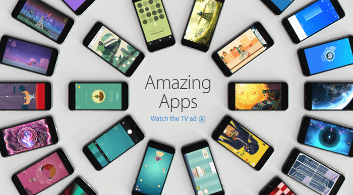 Apple yeni televizyon reklamında uygulamaları ön plana çıkarıyor