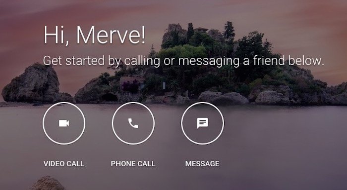 Google, Hangouts için de yeni bir sayfa açtı