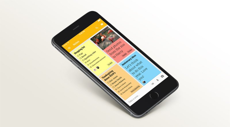 Google Keep, artık iPhone ve iPad'de de kullanılabiliyor