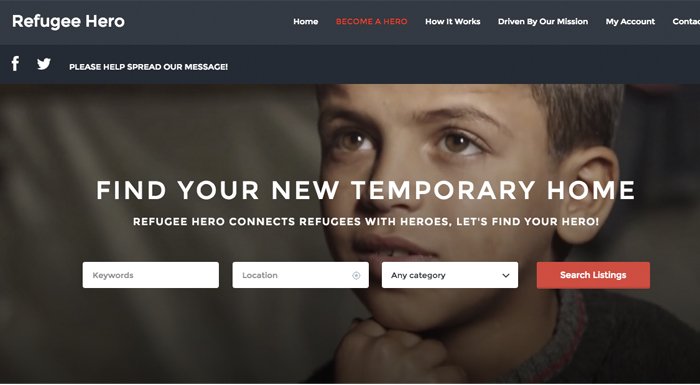 Refugeehero: Mülteciler için Airbnb modeli girişim