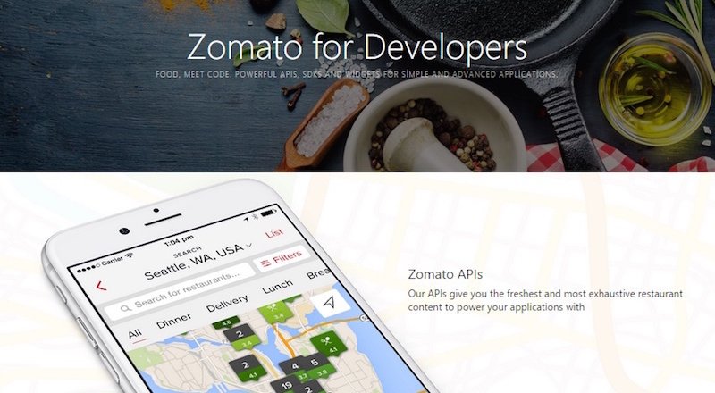 Zomato, restoran içeriğini Zomato API ile yazılım geliştiricilerin kullanımına açtı