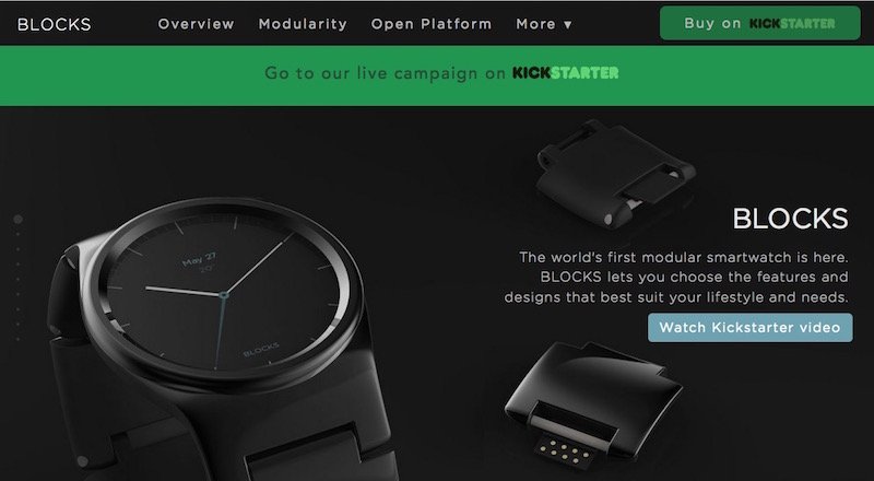 Modüler akıllı saat projesi Blocks'a verilen Kickstarter desteği yarım milyon doları geçti
